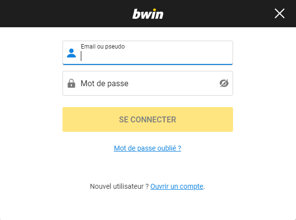 Accesso dei membri del casino BWin