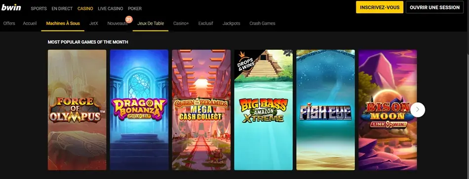 Slot machine di Bwin