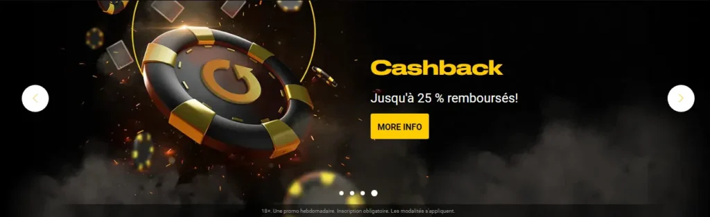 cashback fino al 25% rimborsato da Bwin
